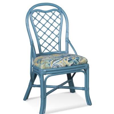 Navy Finish Gray Performance Sile Chair (Set of 2) N672641