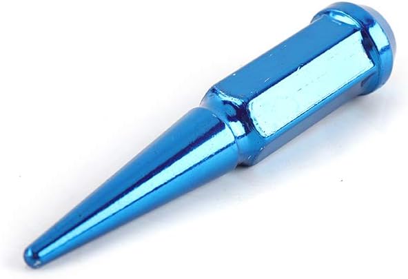 24 Pcs Blue Spike Lug Nuts with Key R22356