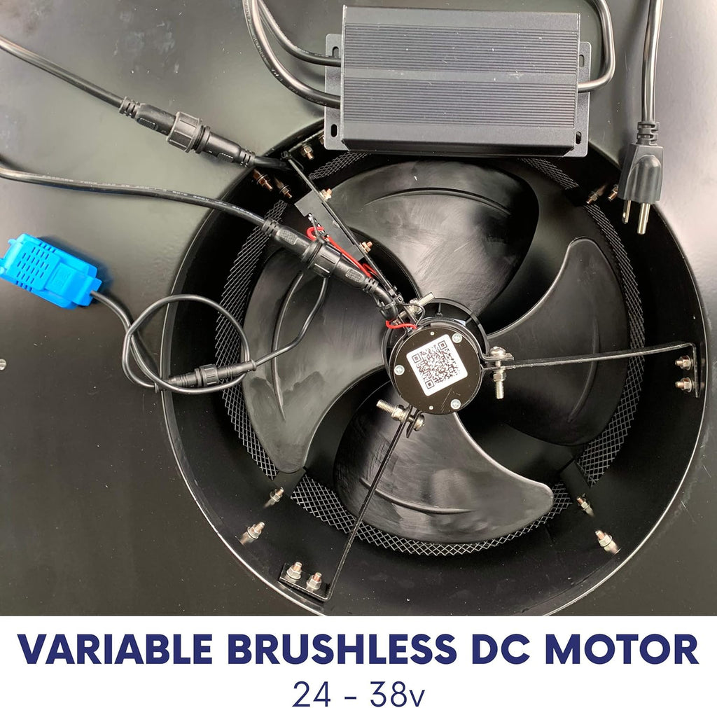 Solar Attic Fan with Thermostat /Humidistat, Brushless Motor K909