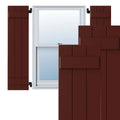 CWB12X064CRC 12x22W x 64x22H Exterior Three Board (2 Batten) Composite Board-n-Batten Shutters (Per Pair) A885