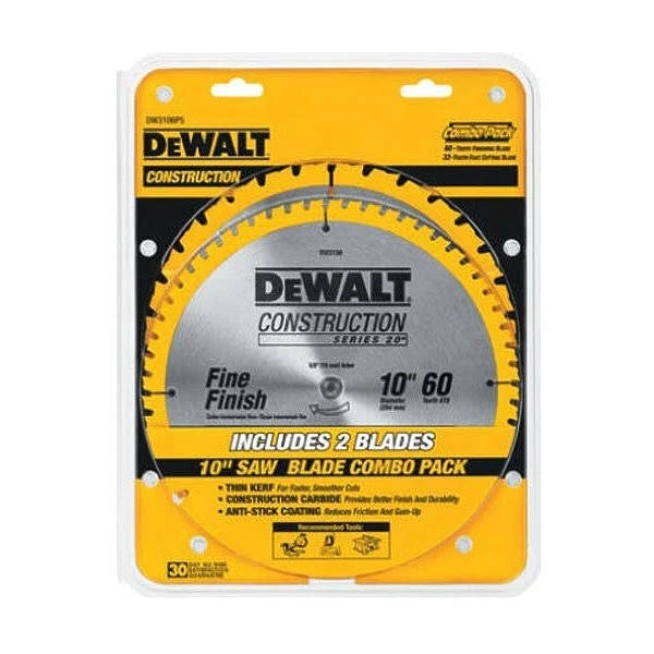 10-Inch Saw Blade Combo Pack H153852