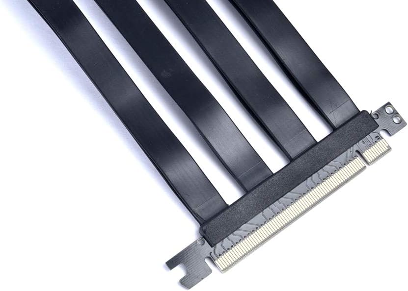 Black PCI-E x16 3.0 Extender Riser Cable 200mm N59335