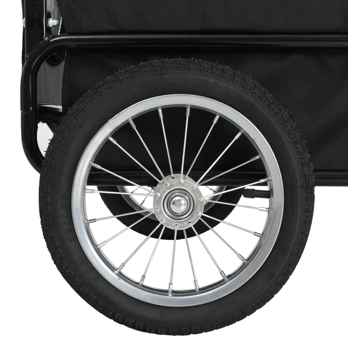 Red and Black Pet Bike Trailer and Jogging Stroller X51565