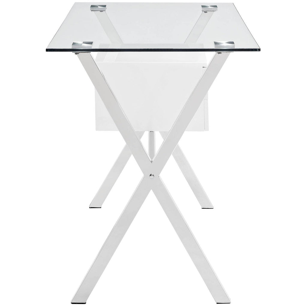 White Office Desk U4035