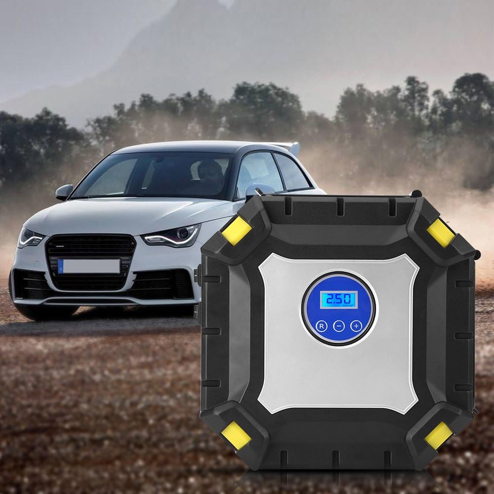 12V Portable Car Tire Inflator Air Compressor 100 PSI Pack of 2 A1127