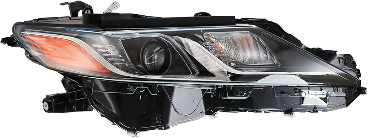 Black Housing Left & Right Front LED Projector Headlights for 2018 2019 Toyota Camry L LE SE G697