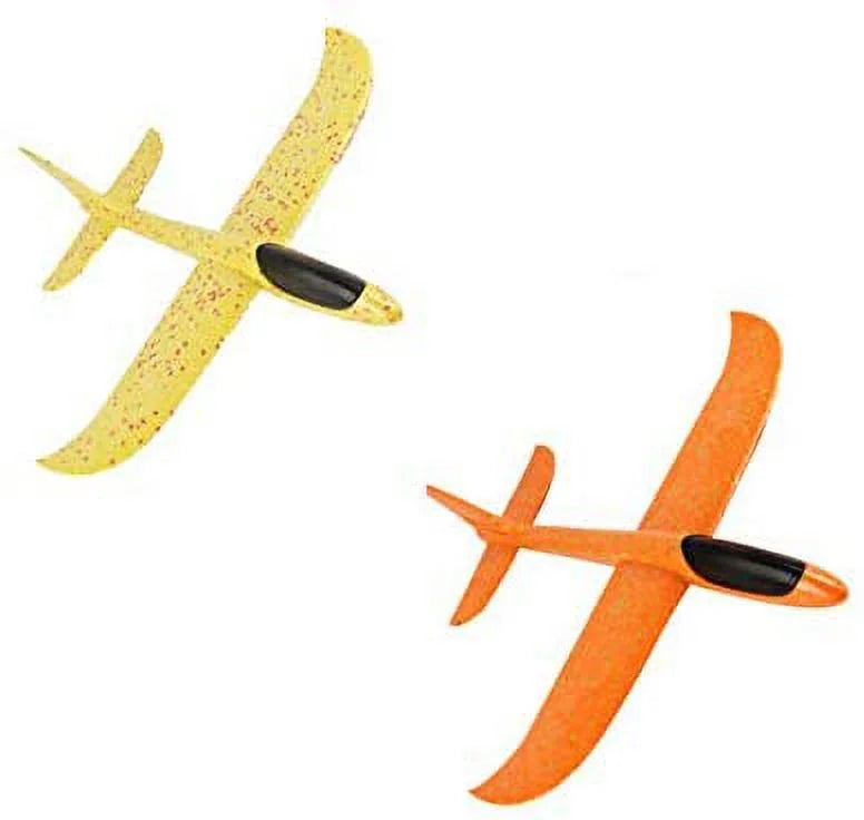 19" Large Gilded Foam Plane (Orange & Yellow 1PK Each) M5457