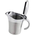 Red Stainless Steel Gravy Boat with Hinged Lid I1546