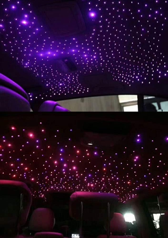 16W Fiber Optic Star Ceiling Light Kit with 150pcs 0.75mm 6.5ft Fiber Optical Cable Strands O719243