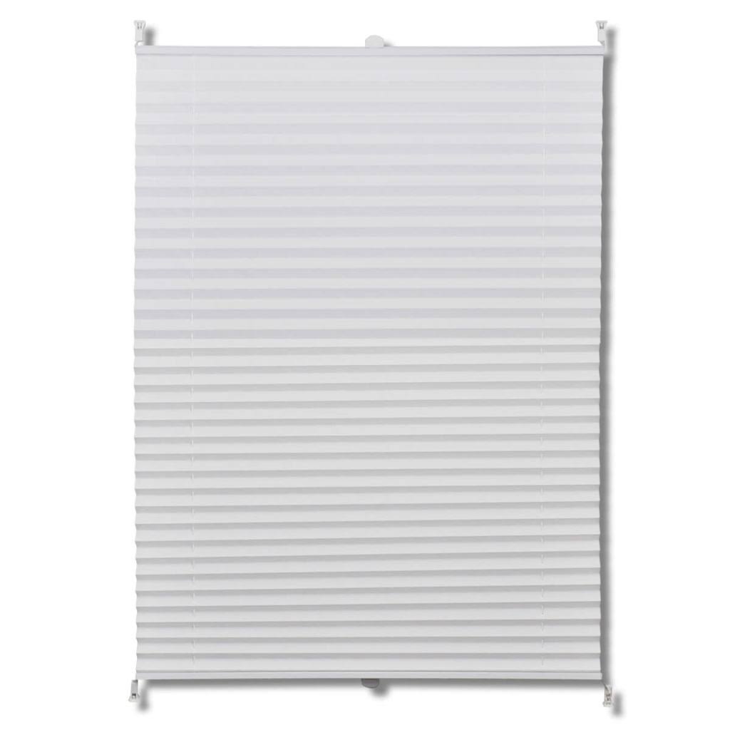 White Pleated Blind 110x100cm S231