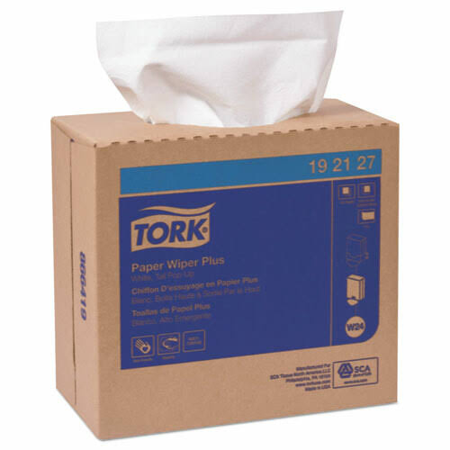 White Multipurpose Paper Wiper, 13.8 x 8.5, 400/Pack, 12 Packs/Carton O4541