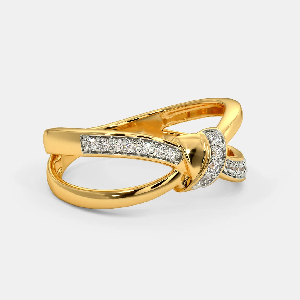 18Kt Gold Diamond Ring with 0.136 Ct Diamonds D243349