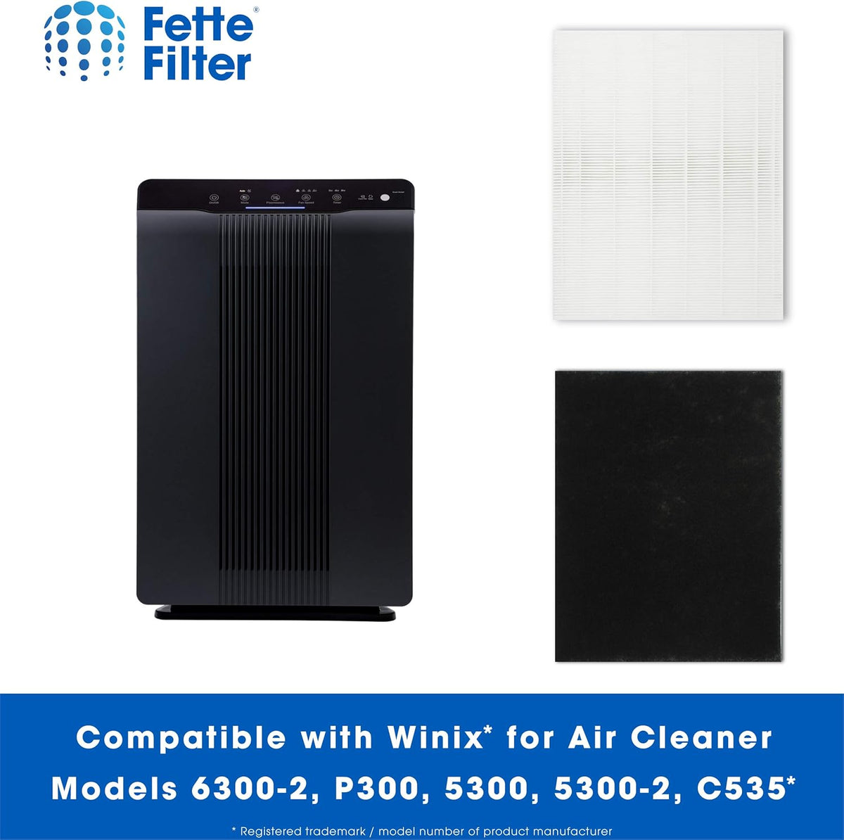 1 True HEPA Filter + 4 Carbon Replacement Filters Pack of 2 J14514