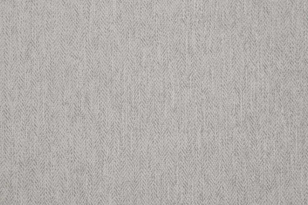 Chair & Ottoman Herringbone Smoke Gray Fabric with Medium Espresso Legs L24811