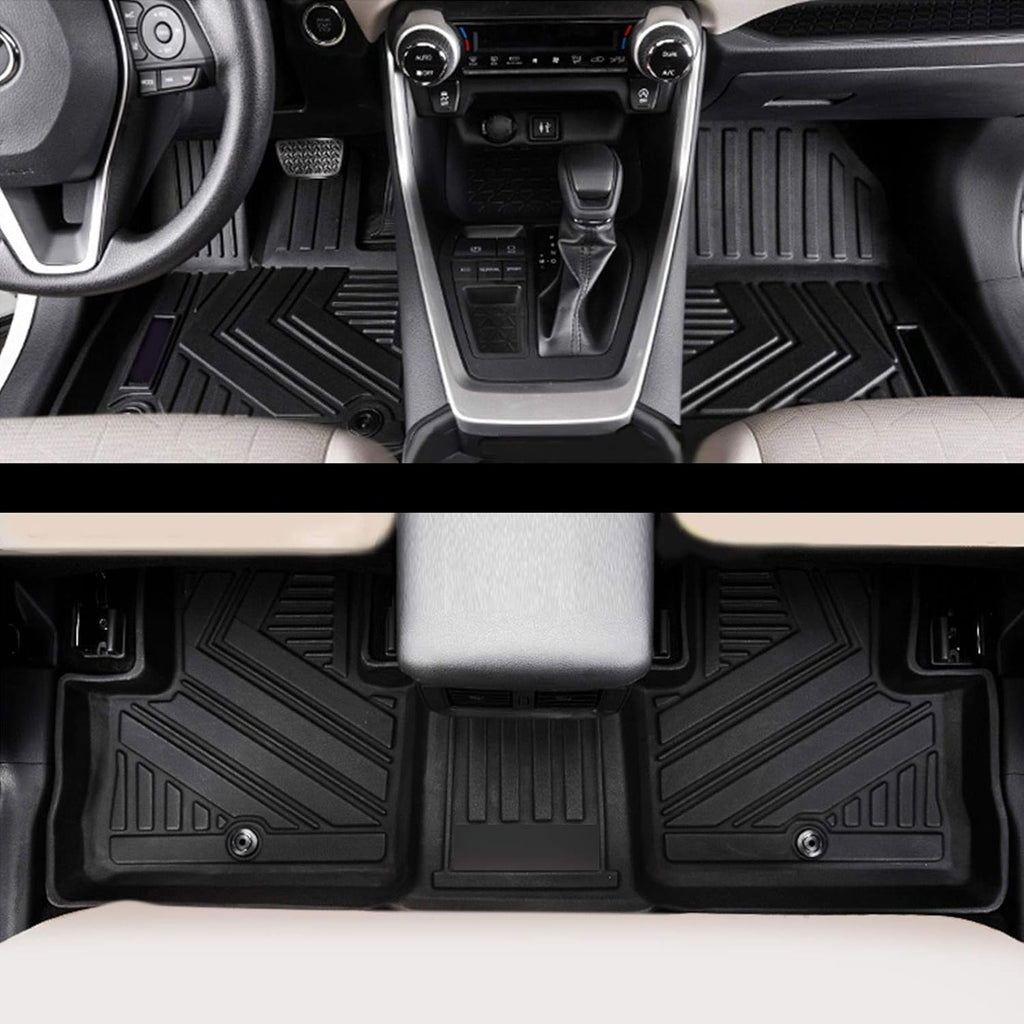 Rubber Car Floor Mats and Cargo Trunk Mats Set for Toyota Rav4 2019 2020 2021 2022 O235502