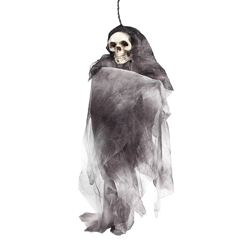 Grey Halloween Skull Decoration Prop N53734