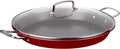 15" Red Non-Stick Paella Pan, Pack of 2 C18090