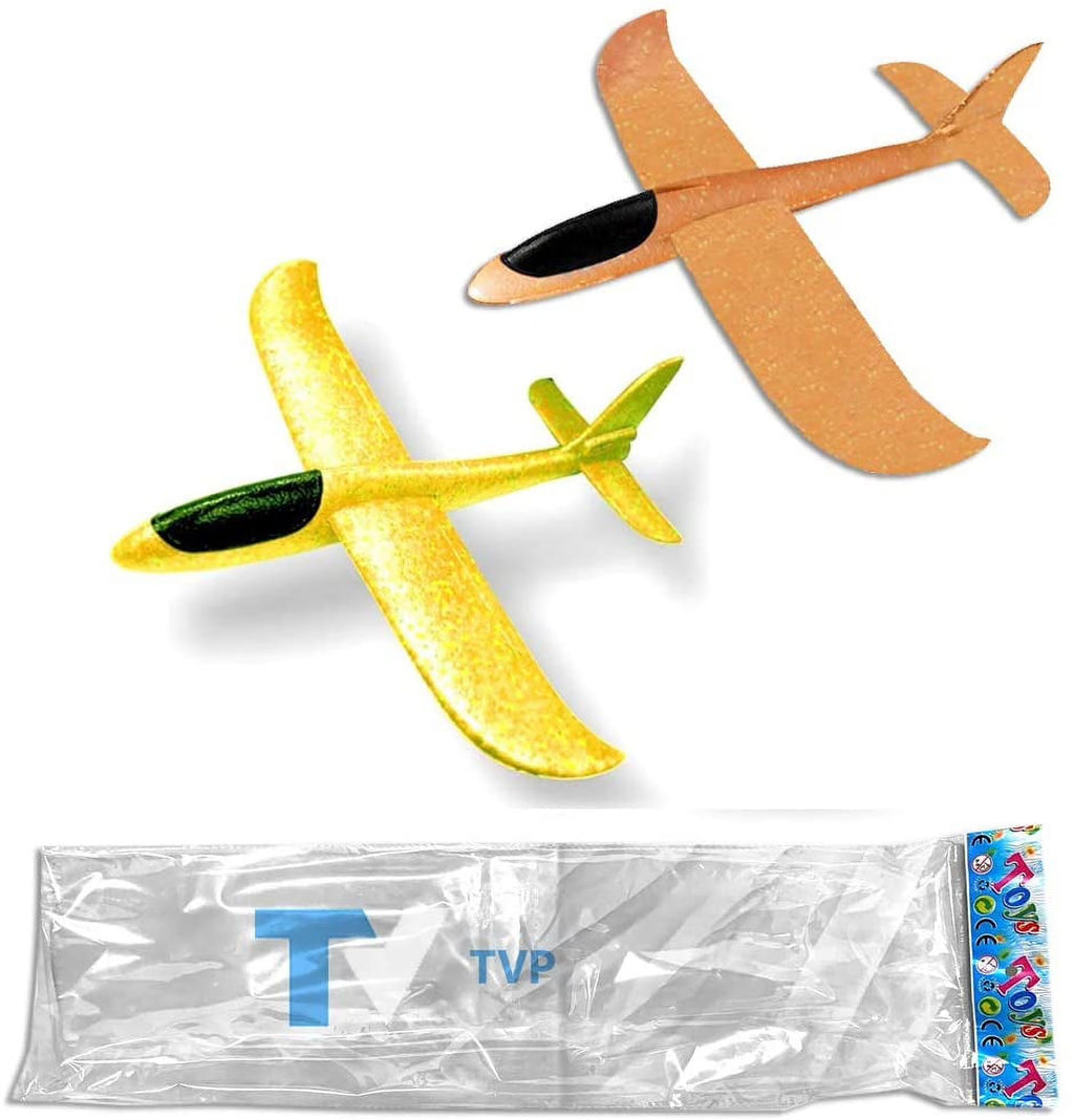 19" Large Gilded Foam Plane (Orange & Yellow 1PK Each) M5457
