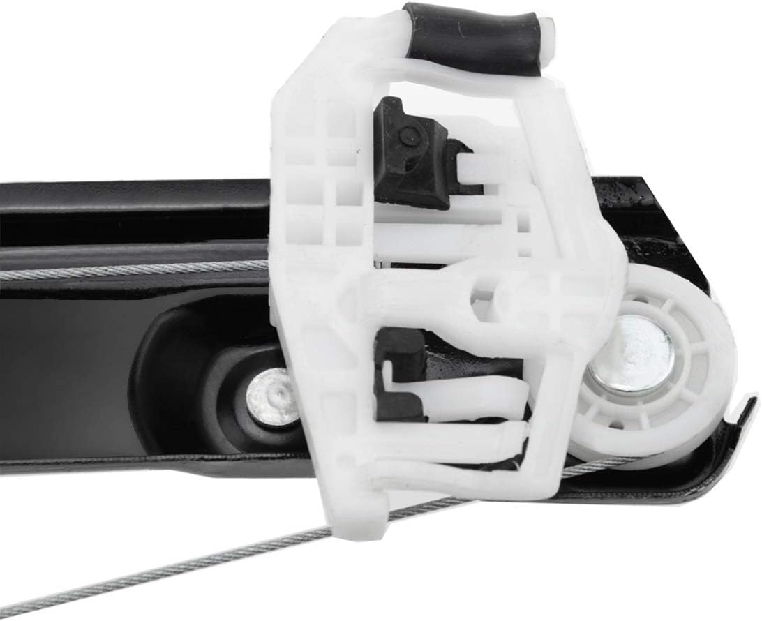 Electric Power Window Regulator Without Motor Rear Left and Right 2-PC Set Pack of 2 N51208
