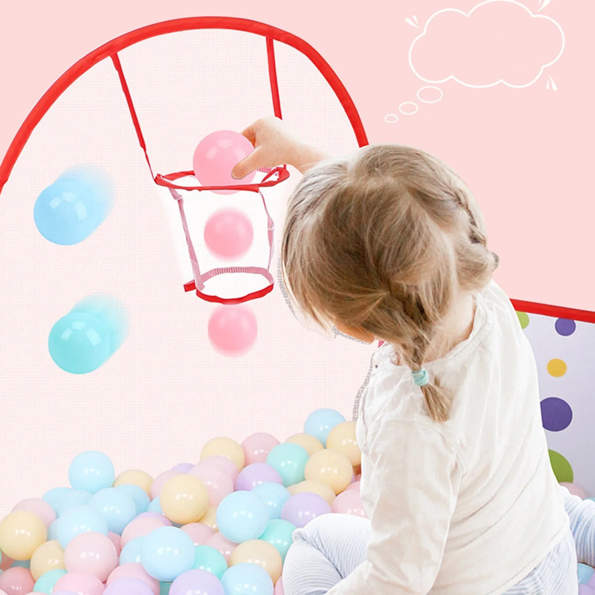 Ball Play Tent Playhouse Ball Pit Playpen G49478