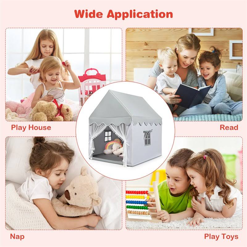 Large Gray Kids Play Tent N5598