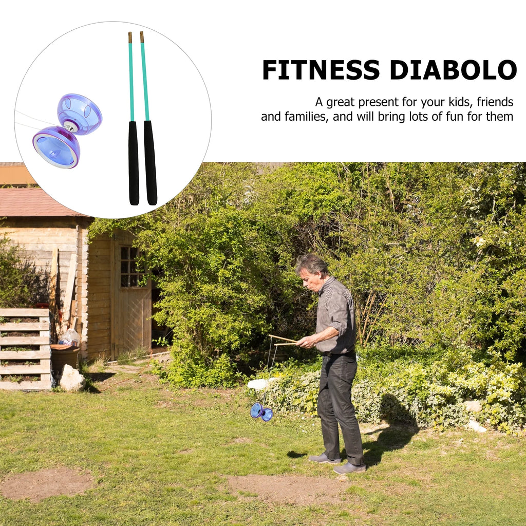 Plastic Diabolo 1 Set Chinese Yoyo Juggling Toy K446