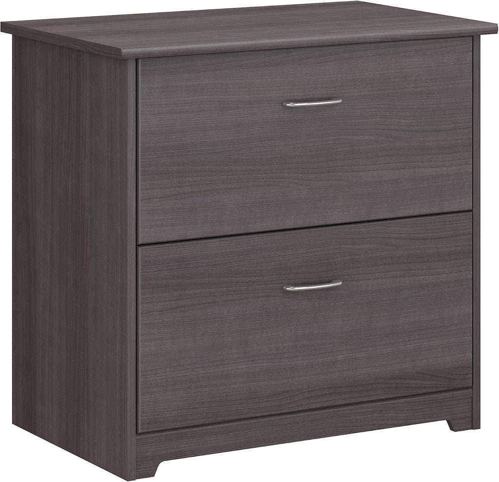 2 Drawer Lateral File Cabinet, Heather Gray E856