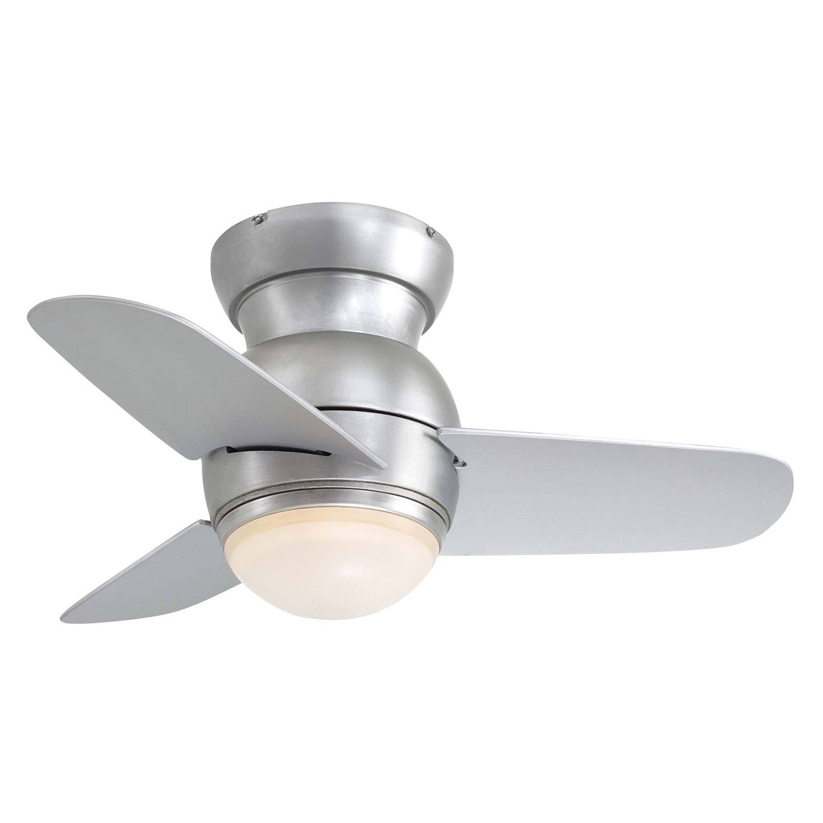 Brushed Steel Ceiling Fan with Light Z555