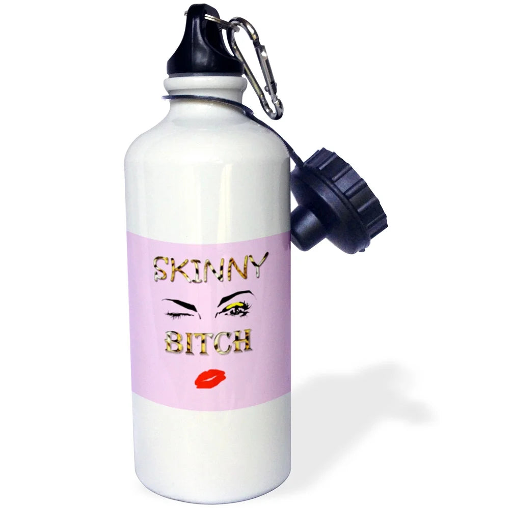 Leopard print pink Sports Water Bottle, 21oz T659837