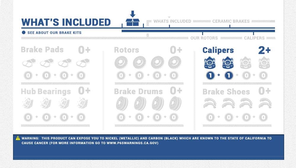 Semi-Loaded Caliper Assembly Pair Set E417