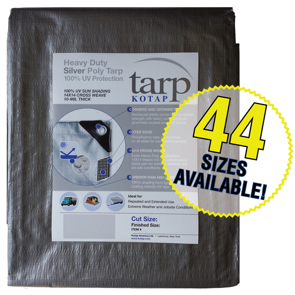 Silver Poly Tarp Z461