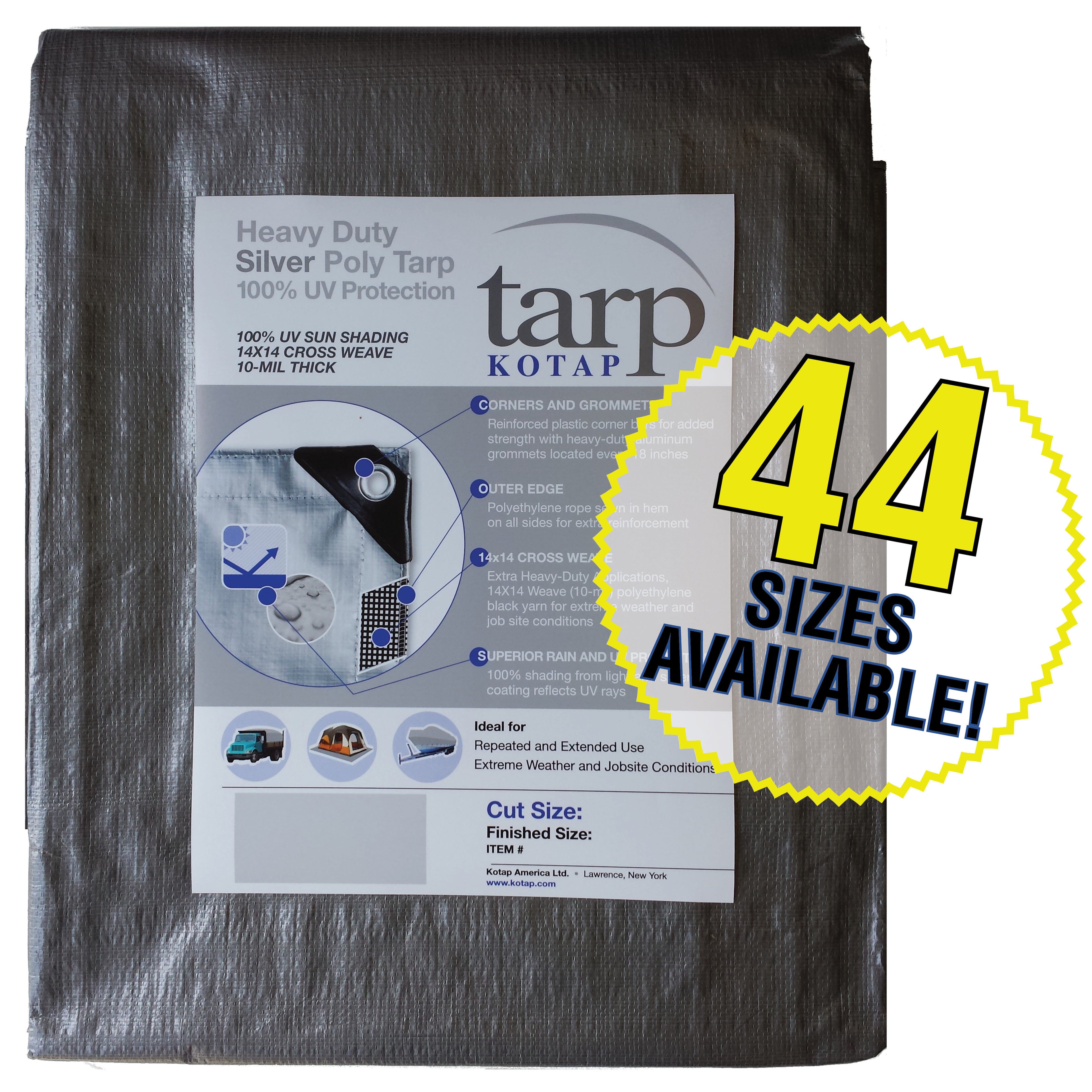 Silver Poly Tarp Z461