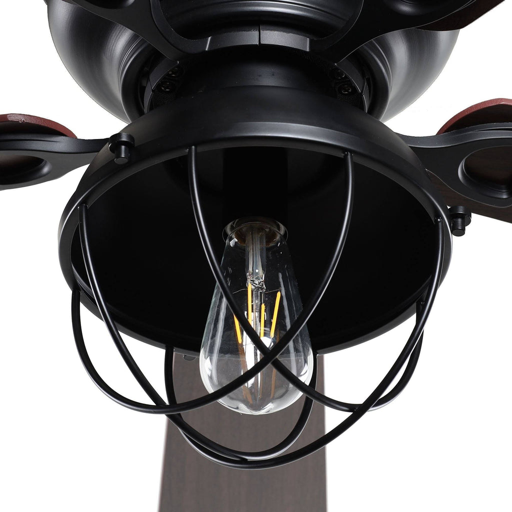 Black Ceiling Fan with Light Kit Z724
