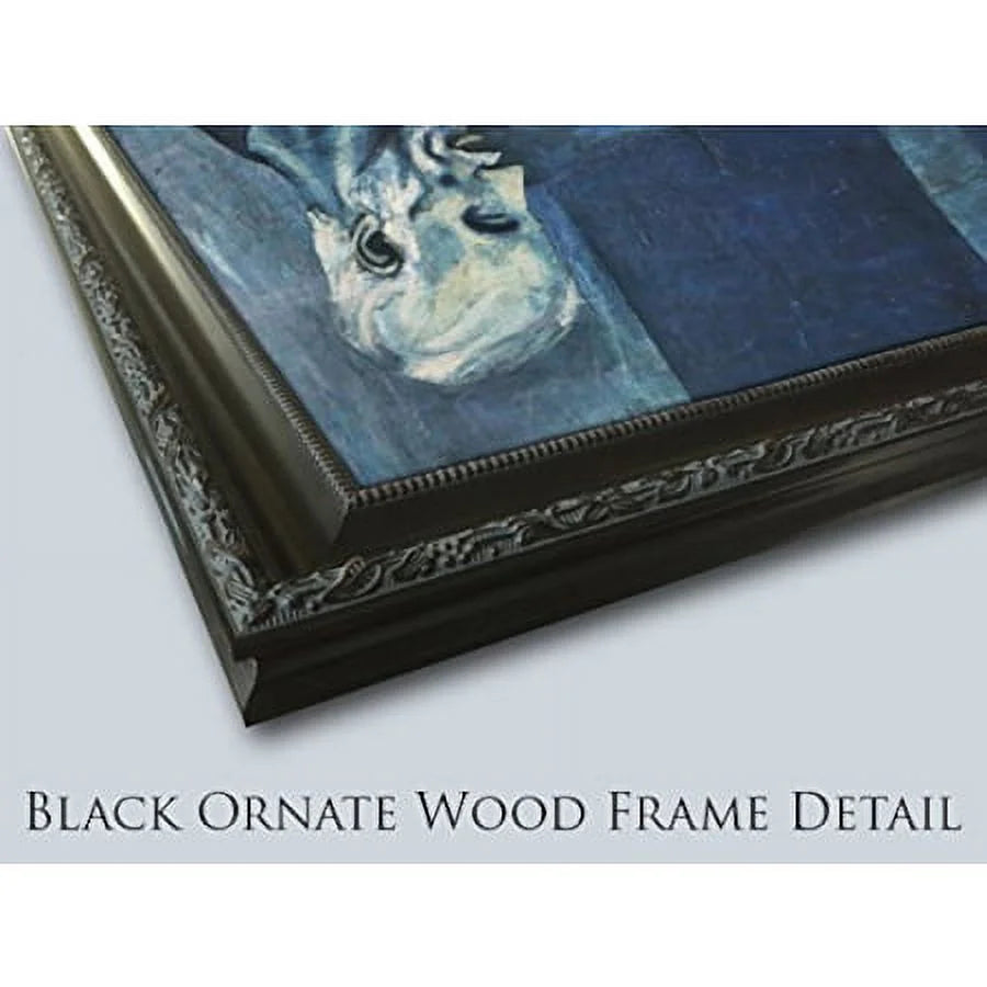 Black Ornate Wood Framed Museum Art Print H51084
