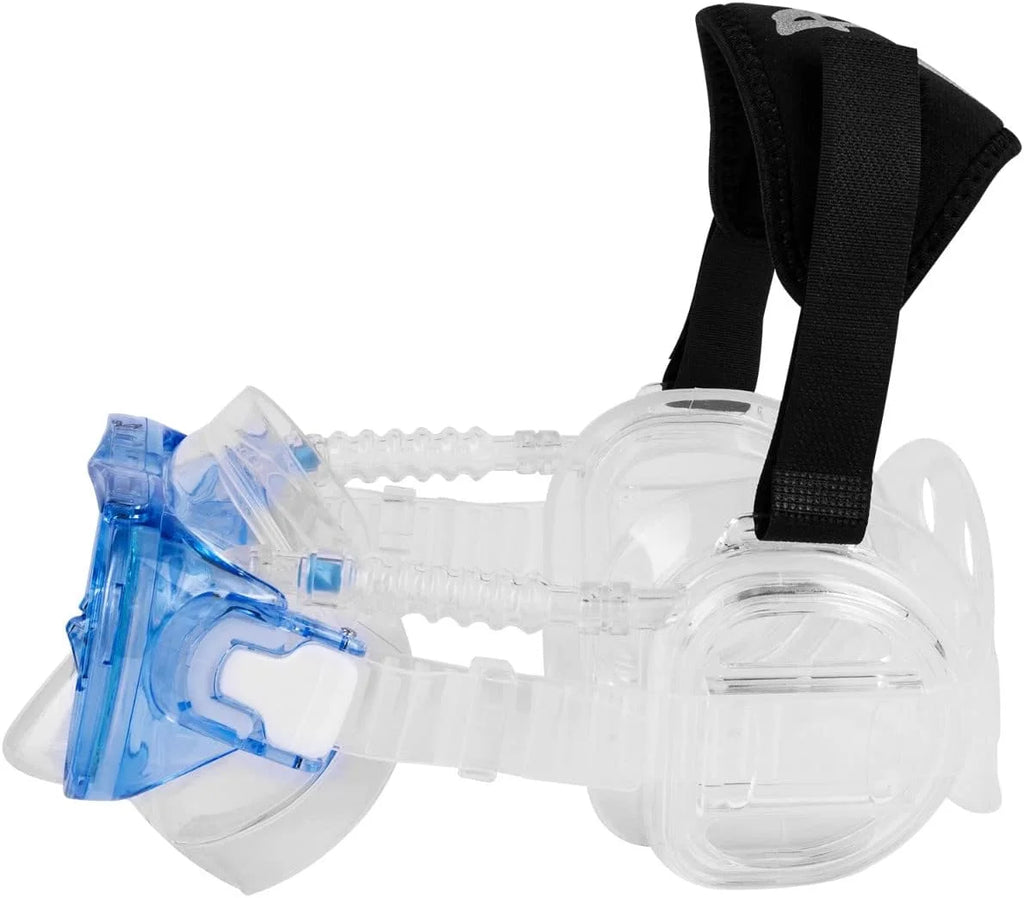 Kids Dive Mask With Ear Covers, Tempered Glass Lens M825029