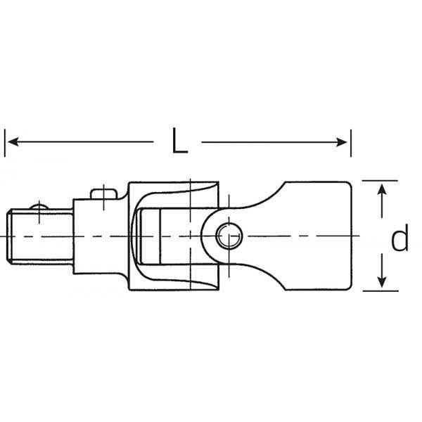 QuickRelease Universal Joint, 1/2x22 I880