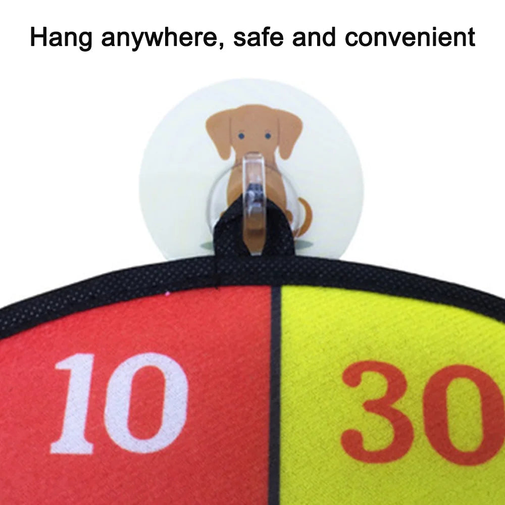 Large Fabric Dartboard with 6 Sticky Balls and a Hook Y33693