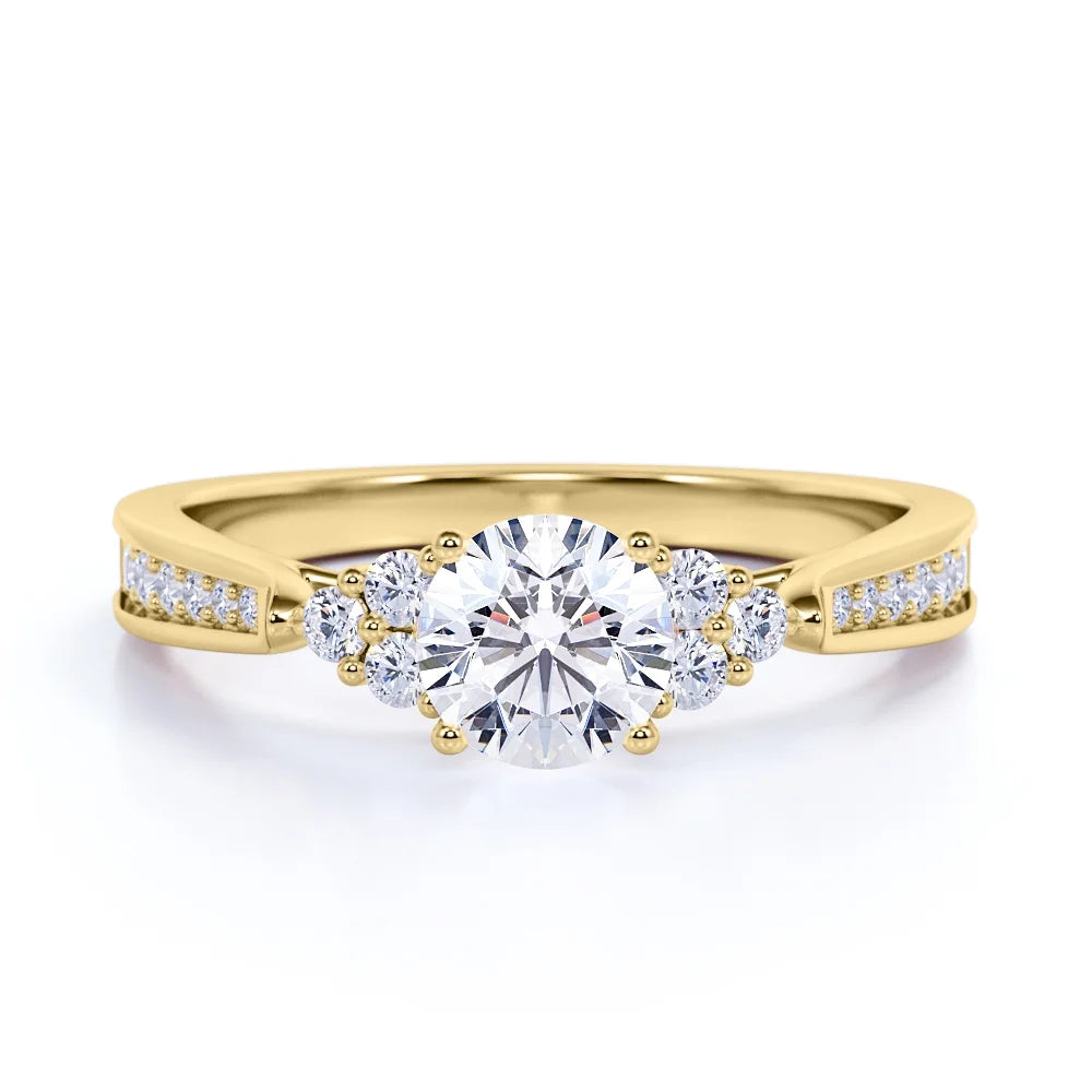 10K Yellow Gold Diamond Engagement Ring P638112