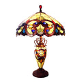 Victorian Tiffany-Style 3 Light Table Lamp 18" Wide S90492