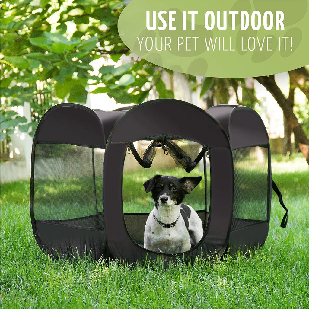 Medium Size Pop-Up Mesh Pet Playpen Tent Q5003