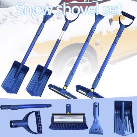 Blue Car Snow Shovel Ice Scraper Brush I637616