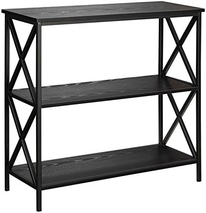 Black 2 Shelf Bookcase N678