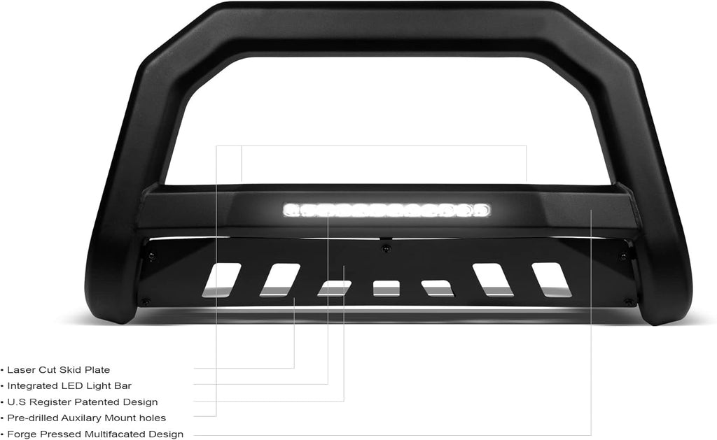 Matte Black LED Bull Bar D938909