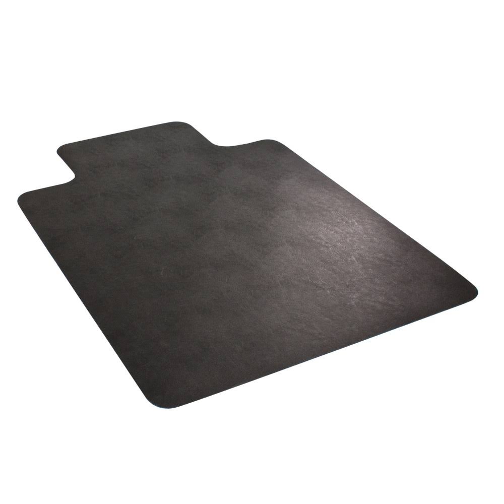 Black Rectangle Chair Mat for Low Pile Carpet, 45 x 53 Inches P801