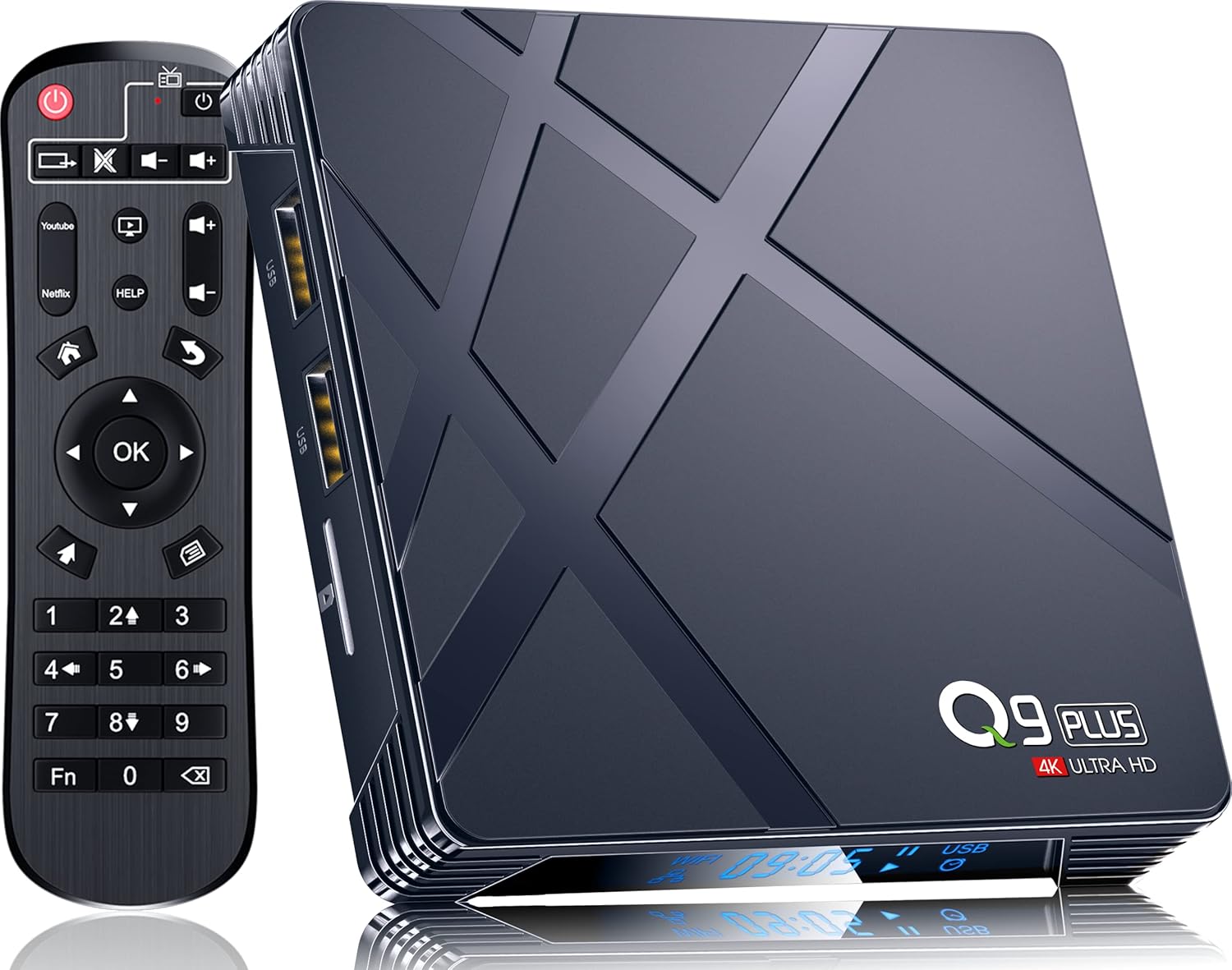 Android 11 TV Box 4GB RAM 32GB ROM RK3318 Quad-Core 6K HDR Digital Media Player Pack of 2 P147