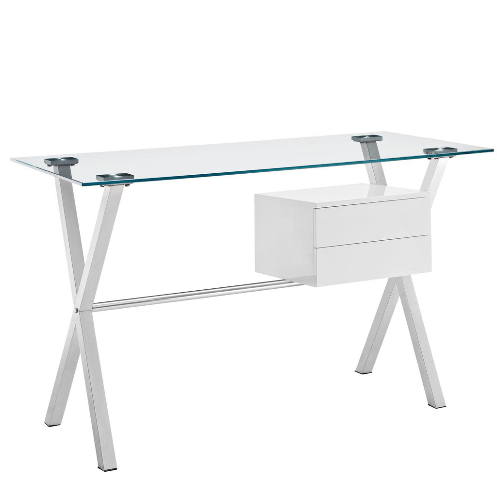 White Office Desk U4035