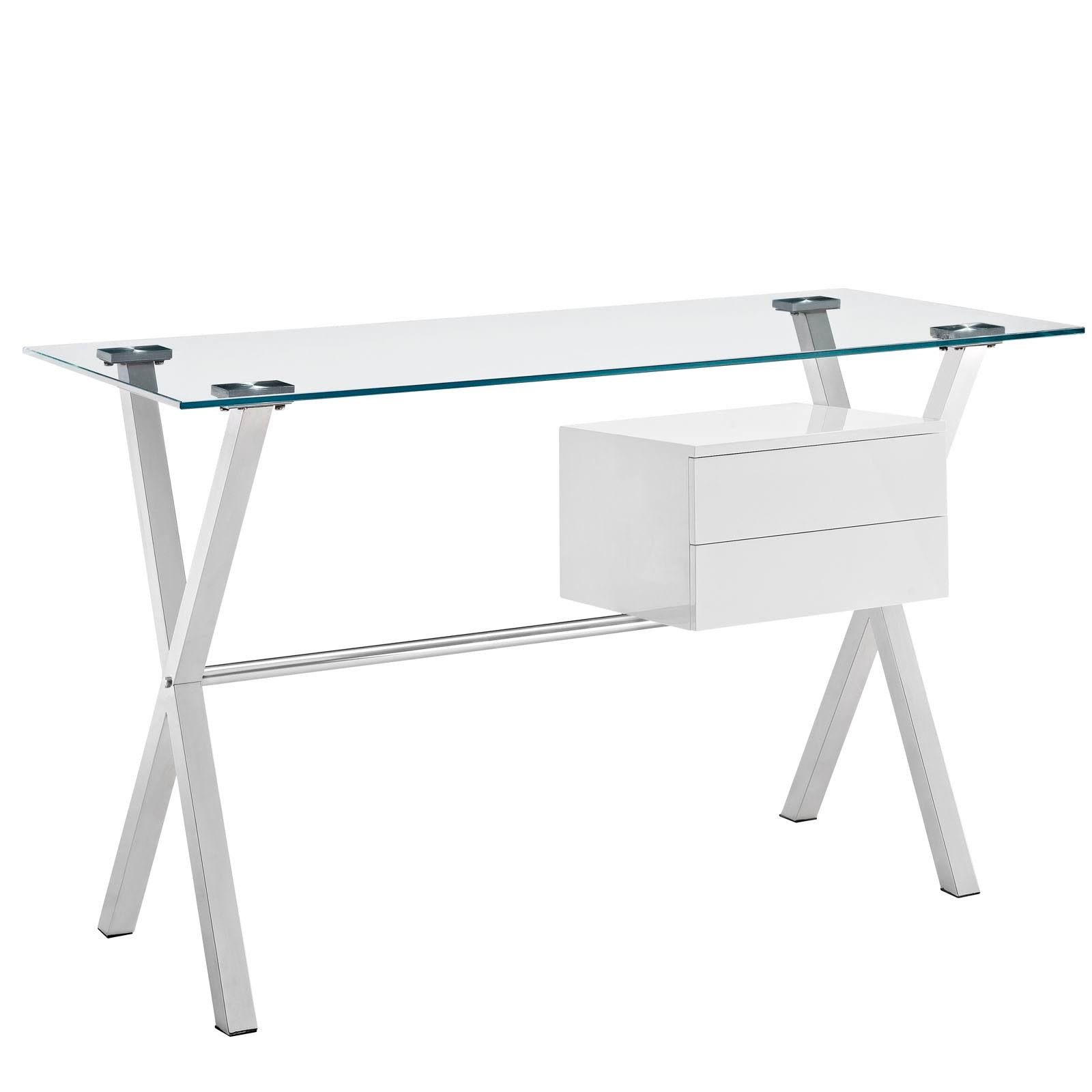 White Office Desk U4035