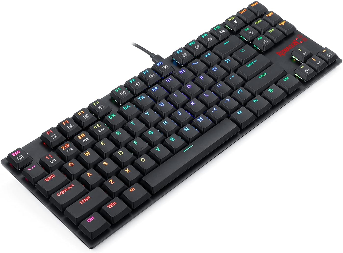 Wireless Mechanical Gaming Keyboard, RGB Backlit, TKL 87 Keys V635