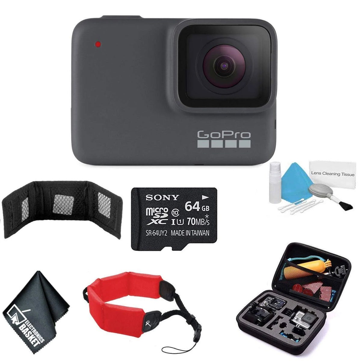 Waterproof Digital Action Camera with Touch Screen 4K HD Video 10MP Photos 64GB Mem H89688