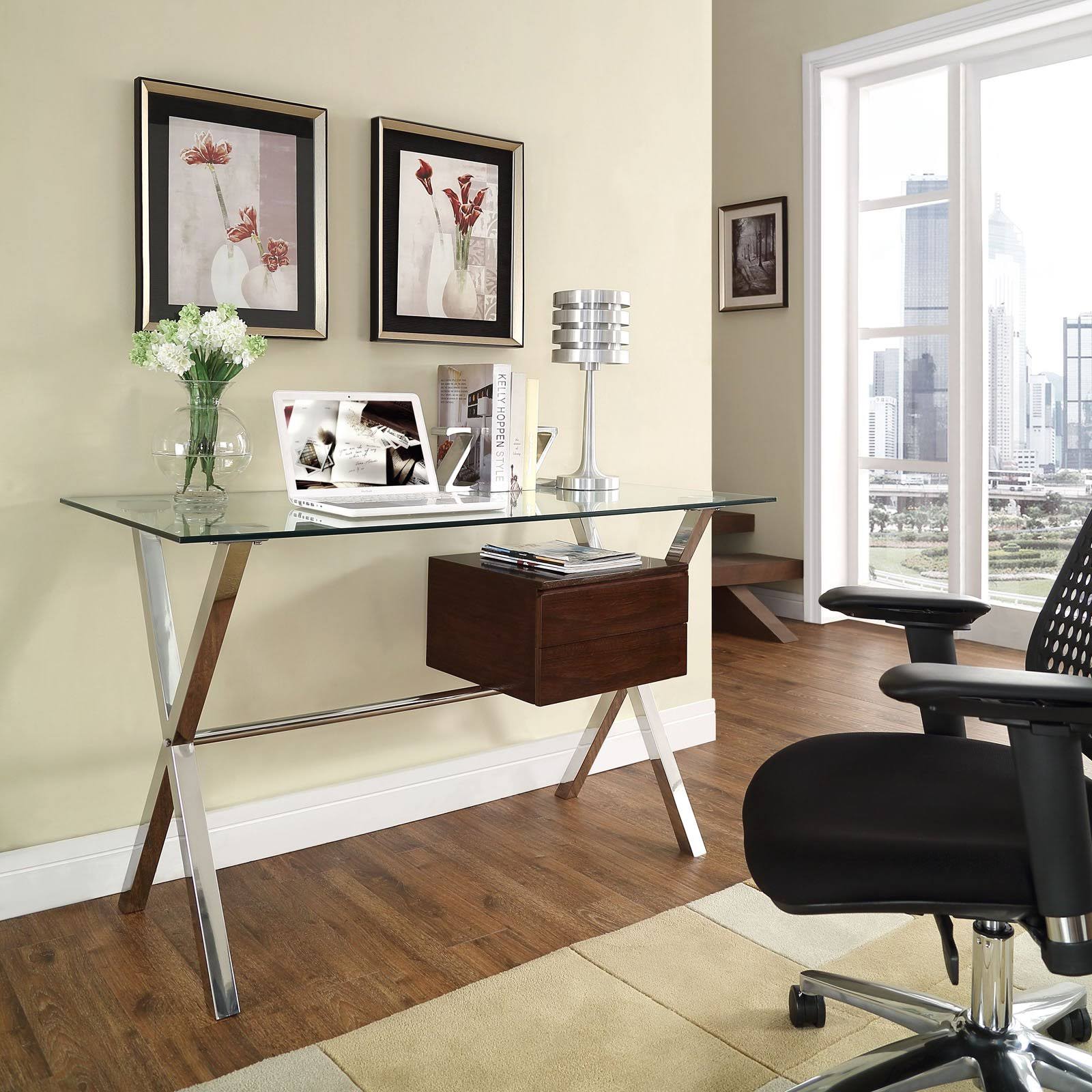 White Office Desk U4035